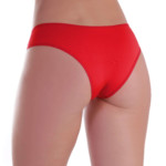 Calcinha fio dental com detalhe vermelho