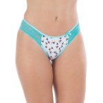 Calcinha estampada com aviamento cerejeira - Alana