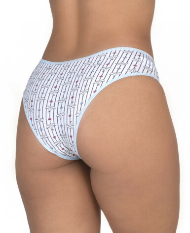 Calcinha estampada de algodão - Diana