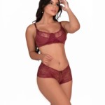 Conjunto de lingerie sem bojo - Ariel