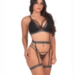 Conjunto sensual com cinta liga – Maxine