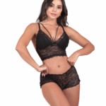 Conjunto Sensual de renda sem bojo - Kiara