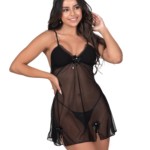 Camisola em tule com calcinha - Noemi