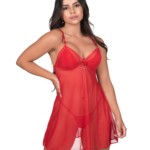 Camisola em tule com Calcinha – Agnes