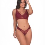 Conjunto com detalhe em renda - Dalma