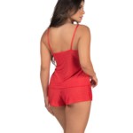 Short Doll em poá com renda - Evelyn