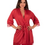 Robe feminino em microfibra - Gabrielle