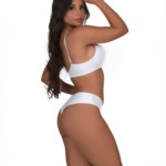 Conjunto com calcinha de microfibra estilo fio duplo - Arlene