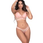 Lingerie sem bojo com renda e tule - Monica