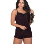 Short doll de liganete em poá - Mia