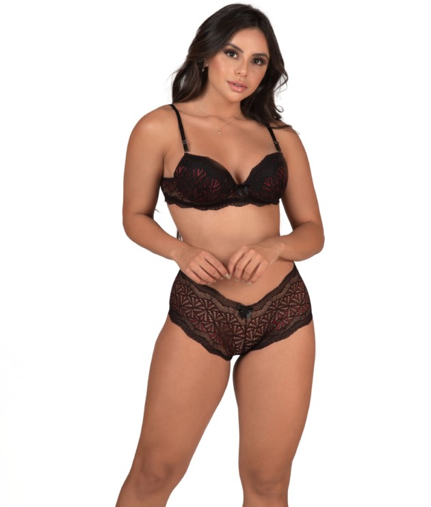 Conjunto de lingerie com calesson - Magnolia