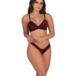 Conjunto em veludo molhado - Anastacia