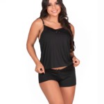 Short Doll em microfibra lisa - Crystal