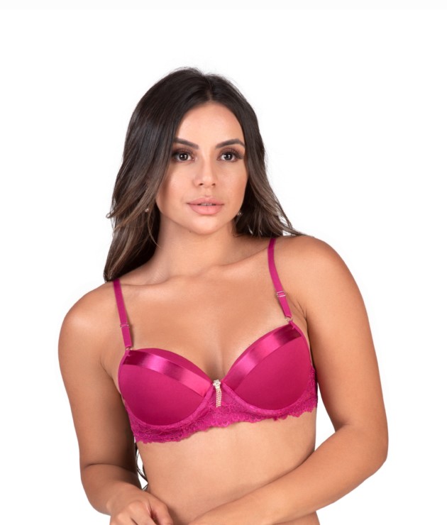 Sutiã de bojo com fita de cetim – Corujinha