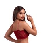 Bustiê com bojo embutido em renda - Glenda