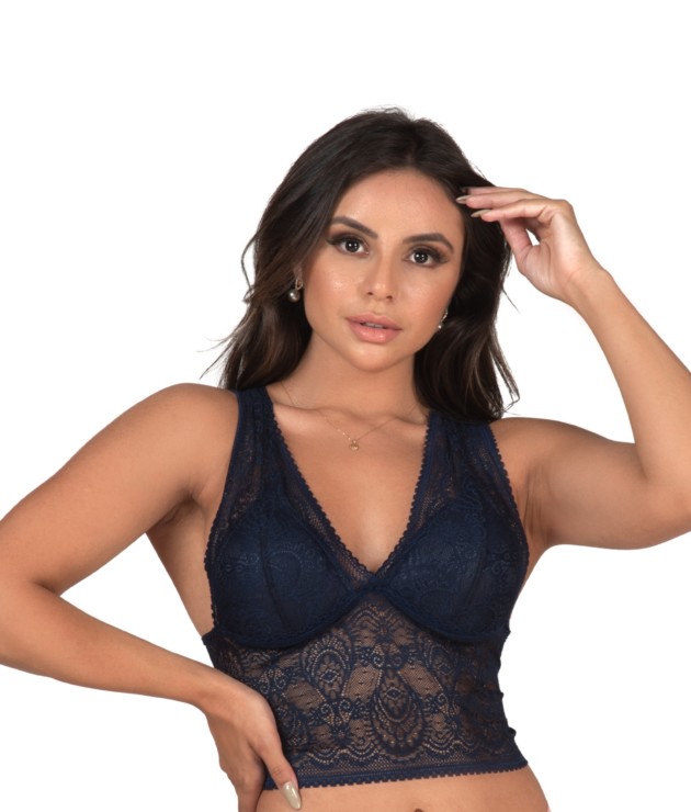 Cropped em Renda - Lana