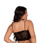 Bustiê com bojo embutido em renda - Glenda