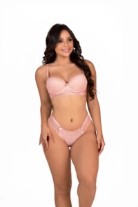 Conjunto de bojo com renda desenhada - Leona