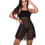 Camisola em tule com pérolas – Anita