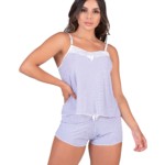 Baby Doll em liganete estampado - Maria