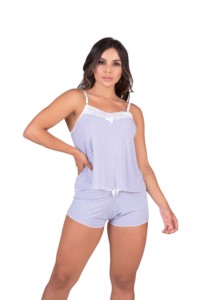 Baby Doll em liganete estampado - Maria