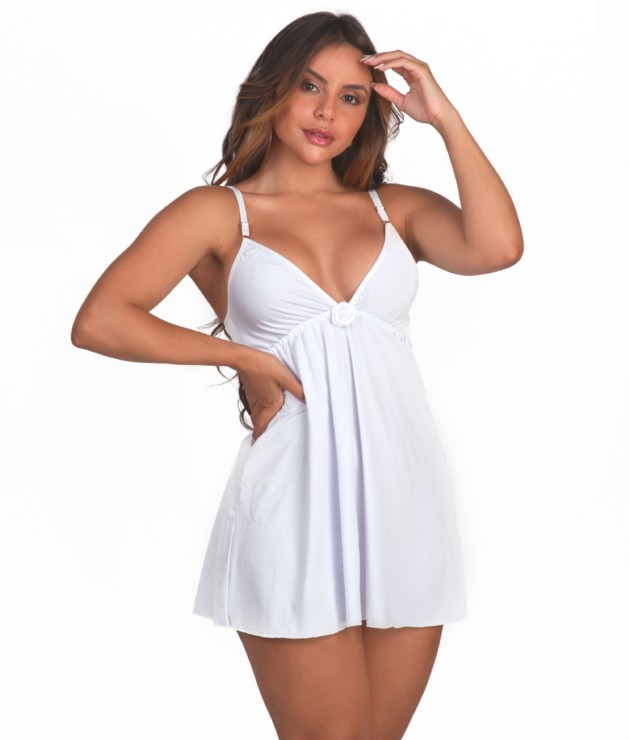 Camisola com flor no busto - Anaflor