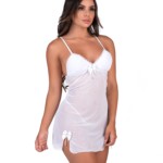 Camisola em tule com calcinha - Noemi