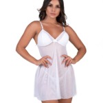 Camisola em tule com Calcinha
