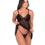 Camisola em tule com Calcinha