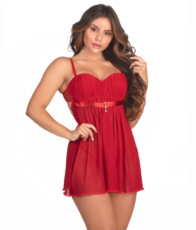 Camisola tomara que caia e tule - Linda