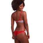 Conjunto mesclado com detalhes em renda - Joana