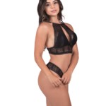 Conjunto de lingerie estilo decote - Flavia