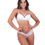 Lingerie strappy com bojo