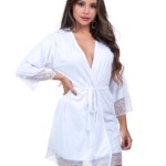 Robe feminino em microfibra - Gabrielle