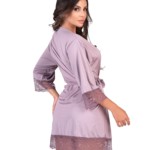 Robe feminino em microfibra