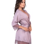 Robe feminino em microfibra