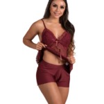 Short doll com renda no busto - Rose