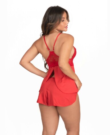 Short doll em microfibra lisa - Lucia