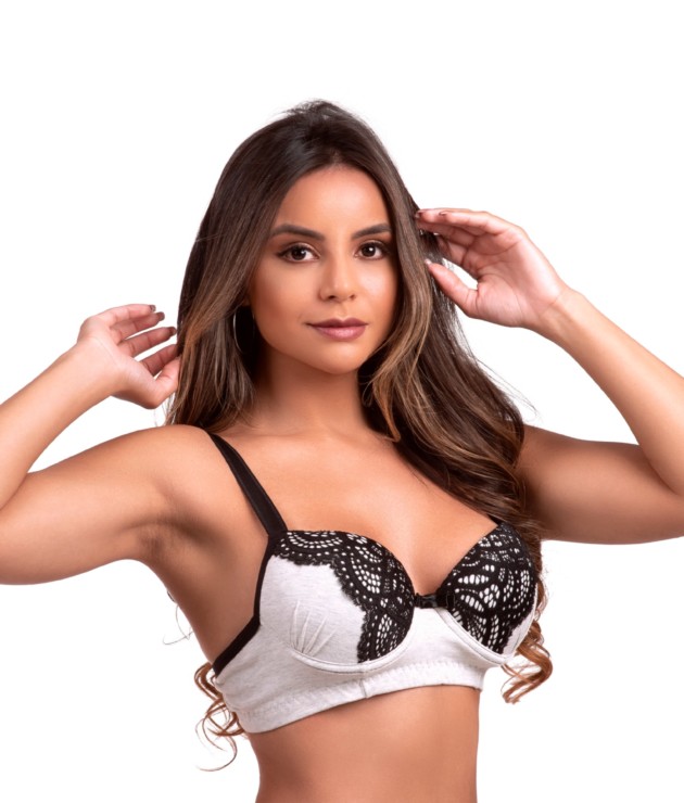 Soutien em algodão e renda