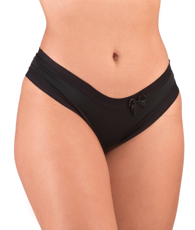 Calcinha de microfibra com aviamento estilo conforto - Marina