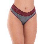 Calcinha mescla sensual com renda - Malu