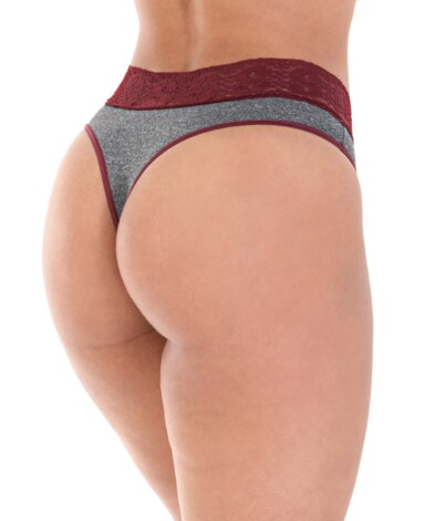 Calcinha mescla sensual com renda - Malu