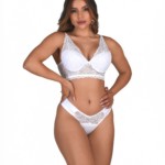 Conjunto com detalhe em renda - Dalma