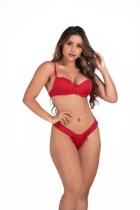 Conjunto de lingerie em microfibra - Maia
