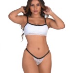 Conjunto sem bojo com elástico conforto - Lila