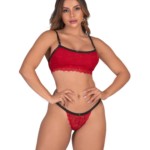 Conjunto sem bojo com elástico conforto - Lila