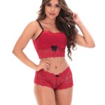 Conjunto sem bojo em renda Jacatronica - Bruna