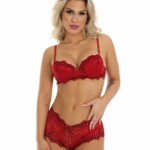 Conjunto com Bojo de Renda Chantilly