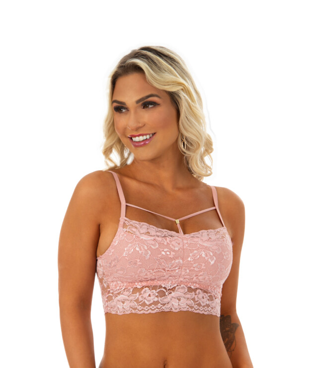 Cropped sem bojo com forro de algodão