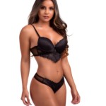 Conjunto sensual com transparência - Hilda
